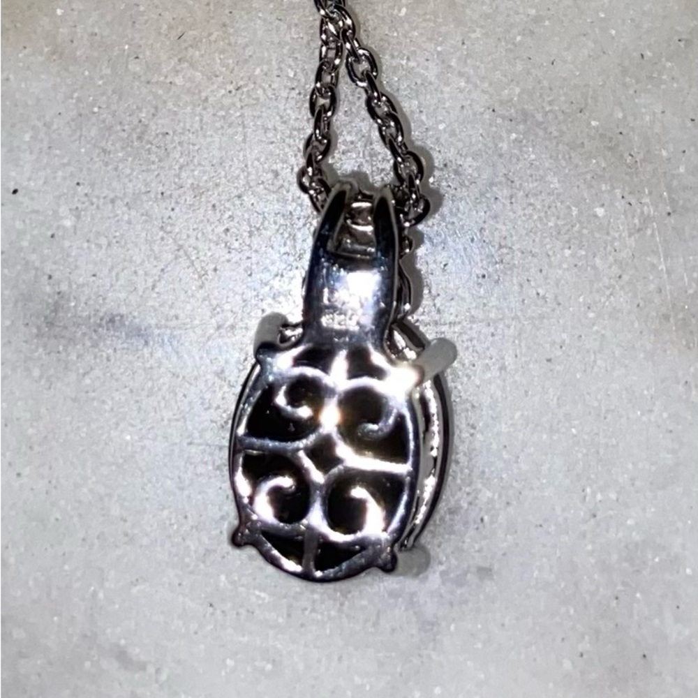 NWT Black Tourmaline & Black Spinel Pendant and 20” in Necklace in 14KYG & .925! - Picture 10 of 10